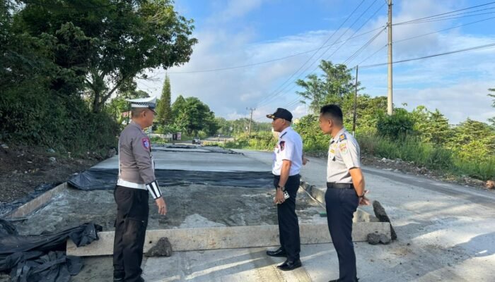 Jelang Nataru 2026. Sat Lantas Polres Lubuklinggau Bersama Dishub Cek Kondisi Jalur Lingkar Selatan