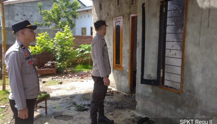 Diduga Konsleting Listrik, Rumah Warga Kelurahan Taba Jemekeh, Lubuk Linggau Timur 1 Hangus Terbakar