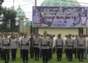 Apel Gabungan Tiga Polres Peringati HUT Satpam 45. Ini Pesan Kapolres Lubuk Linggau.