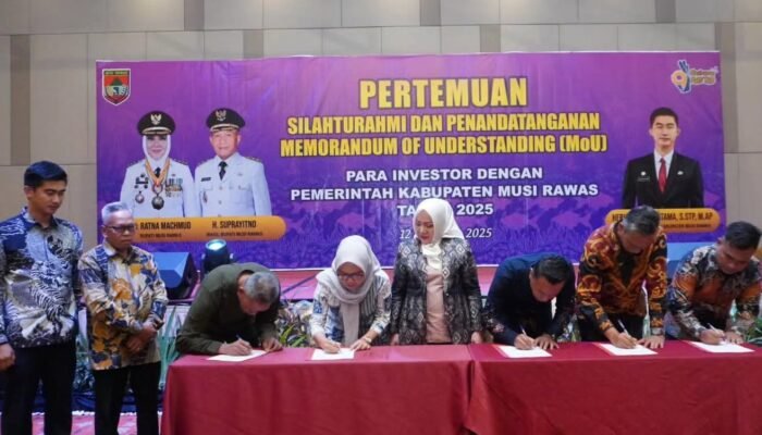 MoU CSR Antara Pemkab Musi Rawas dengan 25 Investor Ditandatangani