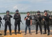 Ciptakan Rasa Aman Selama Libur Natal, Satbrimob Polda Sumsel Batalyon B Pelopor Patroli Dialogis