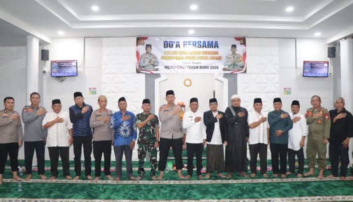 Polres Musi Rawas Bersama Forkopimda Gelar Doa Bersama. Wujudkan Situasi Aman dan Kondusif Menyambut Pergantian Tahun