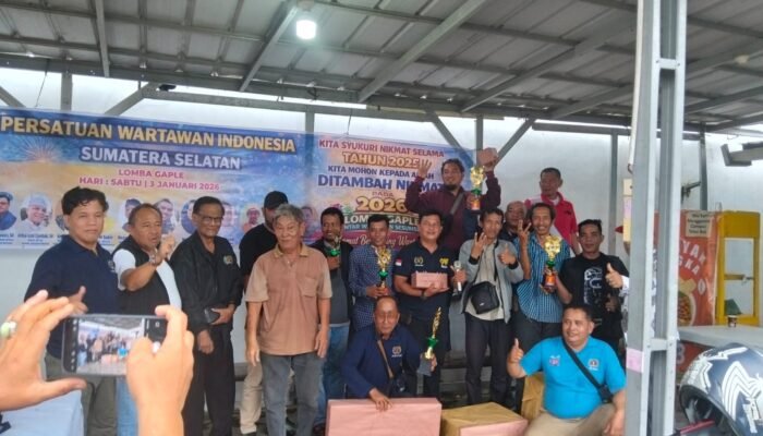 Sambut Awal Tahun, PWI Sumsel Gelar Lomba Gaplek Antar Wartawan