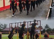 Tingkatkan Kebugaran dan Soliditas, Personel Batalyon B Pelopor Laksanakan Olahraga