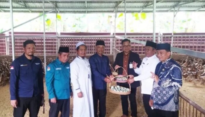 Tasyakuran Program Pemberdayaan Pesantren BSI Usaha Peternakan Bebek Petelur. Ini Harapan Wakil Bupati Musi Rawas