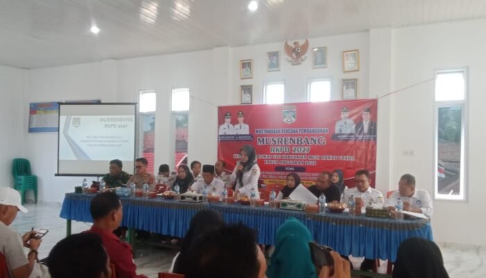 Musrenbang RKPD 2027 kecamatan Rawas Ulu Terima 171 Usulan
