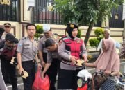 Ramadhan. Sat Samapta Polres Lubuklinggau Hadir Beri Kesejukan Bagi-Bagi Takjil.
