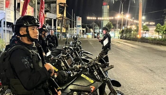Satbrimob Polda Sumsel Batalyon B Pelopor Patroli Antisipasi Kejahatan 3 C, Balap Liar dan Geng Motor di Wilayah Hukum Polres Lubuklinggau