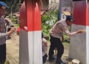 Batalyon B Pelopor Perbaiki Jembatan di Kelurahan Tanjung Raya. Warga Sampaikan Apresiasi