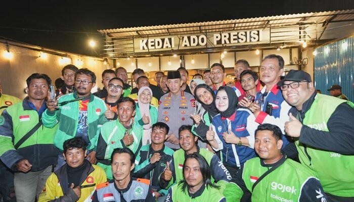 Kapolri Temui Ojol di Palembang, Dengarkan Aspirasi Driver 