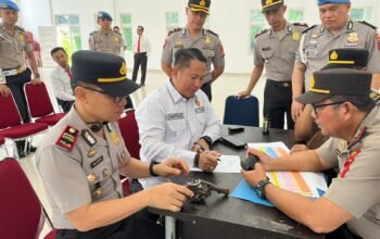 Personil Polres Musi Rawas Utara Diperiksa Senpi. Ini Tujuannya.