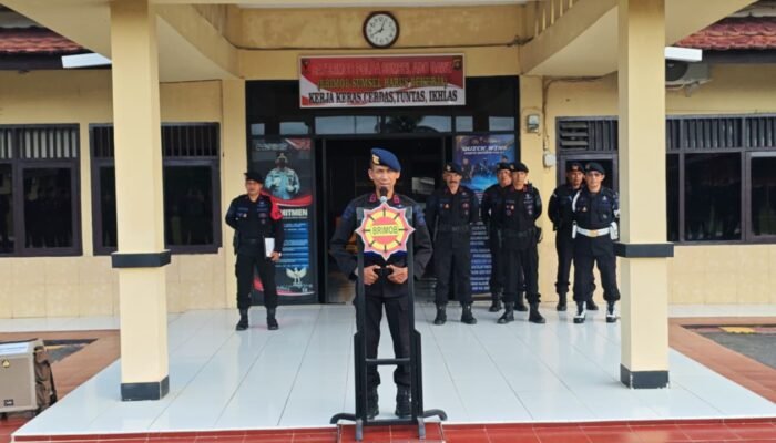 Satbrimob Sumsel Batalyon B Pelopor Tak Kenal Hari Libur