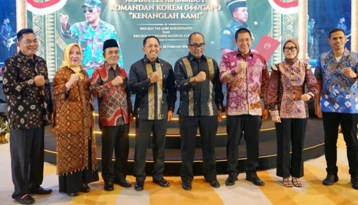 Bupati Musi Rawas Hadiri Acara Pisah Sambut Danrem 044/Garuda Dempo