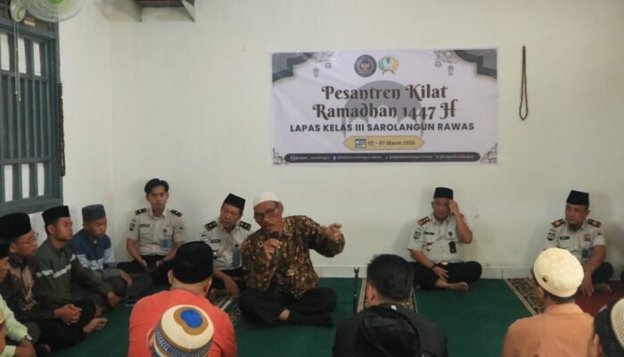 Tingkatkan Imtaq. Lapas Kelas III Surulangun Rawas Adakan Pesantren Ramadhan 1447H