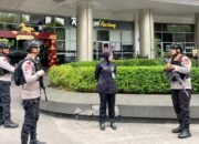 Patroli Dialogis Batalyon B Pelopor Sambangi Pusat Aktivitas dan Objek Vital