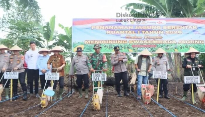 Dukung Swasembada Pangan 2026, Pemkot Lubuklinggau Bersama Forkopimda Tanam Raya Kuartal I