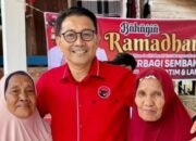 Ramadhan. Ketua DPRD Musi Rawas Utara Salurkan 1.000 Paket Sembako Kepada Anak Yatim dan Lansia