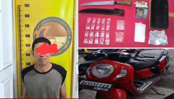 Kabur dan Buang Sabu Saat Dipergoki Polisi, Petani di OKU Timur Ditangkap