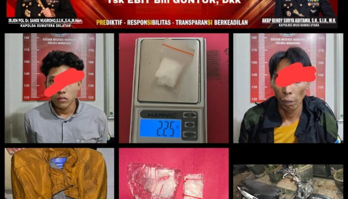 Kurir Sabu Ditangkap Tepat di Depan Mako Polres Musi Rawas Utara