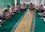 Bentuk Karakter Humanis dan Profesional, Satbrimob Polda Sumsel Batalyon B Pelopor Laksanakan Binrohtal Rutin