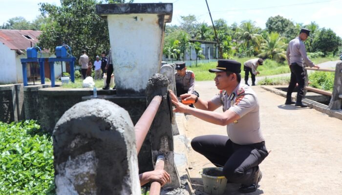 Dukung Program Kapolda Sumsel, Polres Musi Rawas Revitalisasi Jembatan Dam Impres Melalui Program “BELIDA”