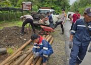 Dukung Program BELIDA Kapolda Sumsel, Polres Musi Rawas Revitalisasi Jembatan Sungai Jernih