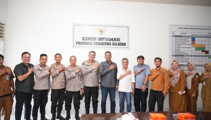 Perkuat Keterbukaan Informasi Publik, Polda Sumsel Sambangi Komisi Informasi Provinsi