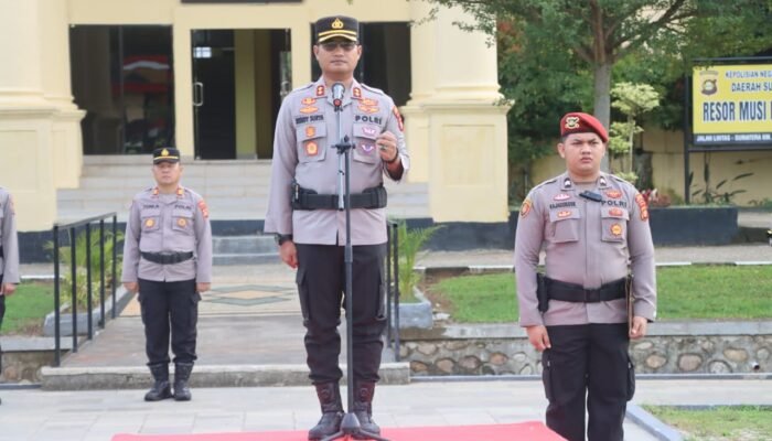 Empat Anggota Polres Musi Rawas Utara Resmi Dipecat Secara Tidak Hormat, Upacara Digelar In Absentia
