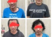 Bandar Sabu Ruko Palembang Meninggal Dunia saat Melarikan Diri, Empat Tersangka Diamankan