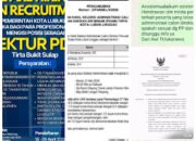 Penetapan Satu Dari Tiga Calon Direktur PT PDAM Kota Lubuklinggau Diduga “Kangkangi” Aturan. 