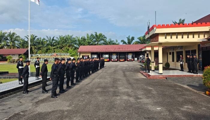 Batalyon B Pelopor Gelar Apel Siaga Akhir Pekan, Pastikan Personel Selalu Siap Tugas