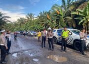 Polres Musi Rawas Bersama Ditlantas Polda Sumsel Lakukan Survei Kondisi Jalan Nasional