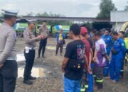 Tingkatkan Kamseltibcarlantas, Polres Musi Rawas Lakukan Ramp Check Kendaraan Mobil Tangki PT SRMD