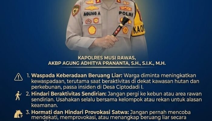 Respon Cepat, Polres Musi Rawas Tanggapi Insiden Warga Diserang Beruang di Sukakarya
