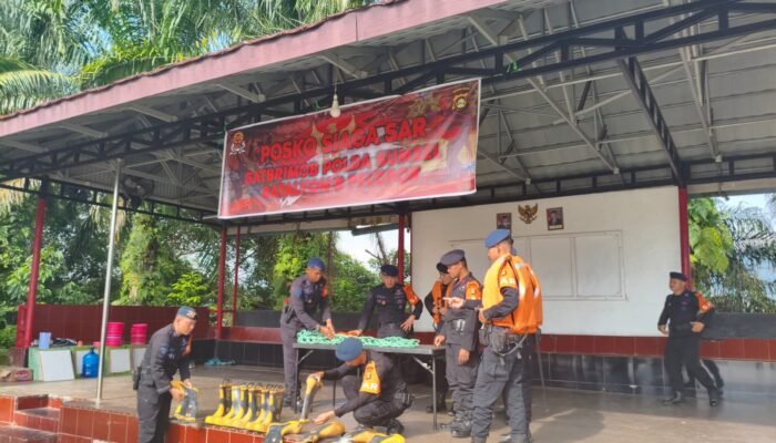 Antisipasi Potensi Bencana Selama Long Weekend dan Cuaca Dinamis, Batalyon B Pelopor Siagakan Personel SAR