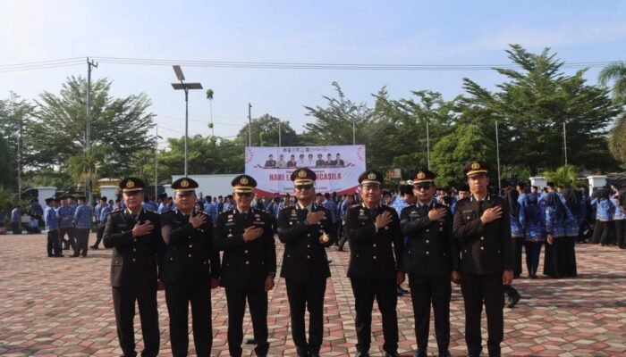 Peringatan Hari Lahir Pancasila Di Musi Rawas Utara. Polri Hadir Perkuat Nilai Kebangsaan