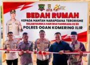 Polres OKI Resmikan Bedah Rumah Mantan Narapidana Terorisme, Wujud Nyata Deradikalisasi dan Penguatan Kebangsaan