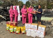 Perkuat Ketahanan Sosial, Polda Sumsel Salurkan Bantuan Langsung Korban Kebakaran di Prabumulih