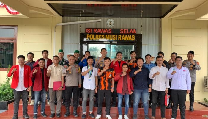 Sinergitas “Nyago Musi Rawas”, Kapolres Sambut Hangat Kunjungan Mahasiswa dan OKP Cipayung