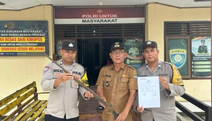 Kembali, Polsek Muara Lakitan Polres Musi Rawas Menerima Penyerahan Dua Senpira