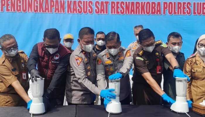 1,453,88 Gram Shabu Dimusnahkan Polres Lubuklinggau