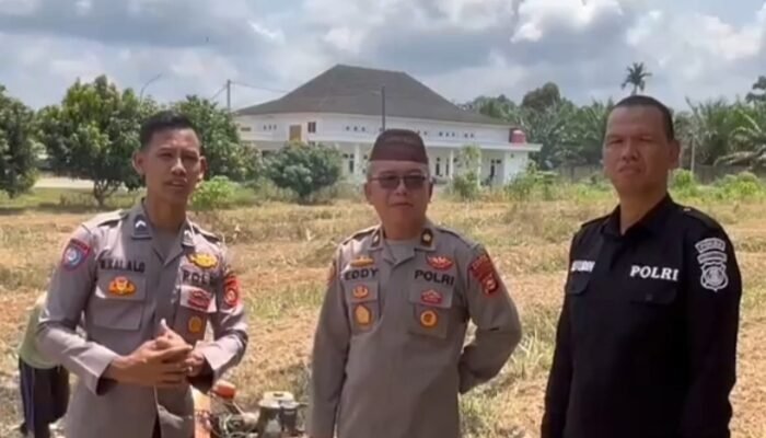 Dukung Ketahanan Pangan Nasional, Polres Musi Rawas Utara Manfaatkan Lahan Mako Tanami Jagung
