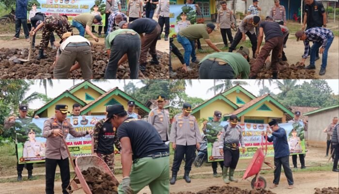 Sinergi Polri dan Masyarakat, Polda Sumsel Perbaiki Jalan Rusak di Musi Rawas Dukung Pembangunan Daerah
