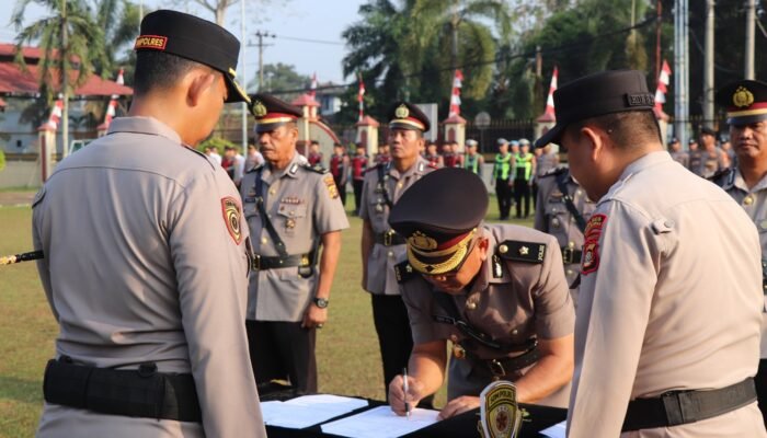 Empat Pejabat Utama Polres Musi Rawas Diganti. Kapolres Musi Rawas: Ini Dinamika Lazim Demi Regenerasi Organisasi