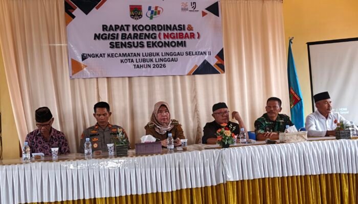 64 RT Se Selatan II Kota Lubuk Linggau Ikuti Rakor Dan Ngibar Sensus Ekonomi 2026