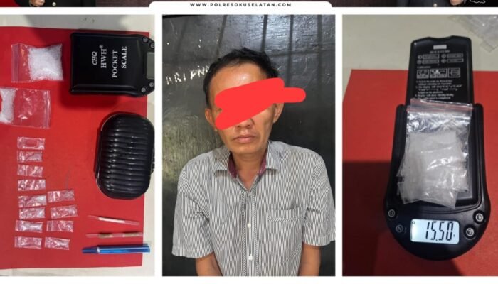 Polisi Bongkar Peredaran Sabu di OKU Selatan, Pengedar Simpan 14 Paket Narkotika