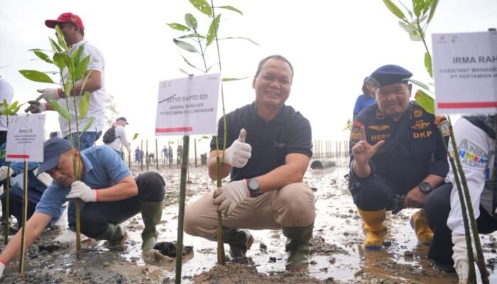 Lindungi Ekosistem Kawasan Pesisir, Grup PT Pertamina Hulu Indonesia Tanam Ribuan Bibit Mangrove