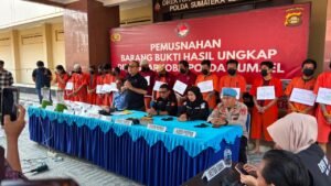 2,6 Kg Sabu dan 196 Ekstasi Dimusnahkan