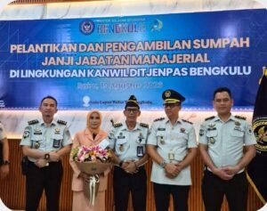 Lepas dengan Doa, Lanjutkan Pengabdian,Pejabat Lapas Narkotika Muara Beliti Resmi Emban Amanah sebagai Kepala Rutan di Bengkulu