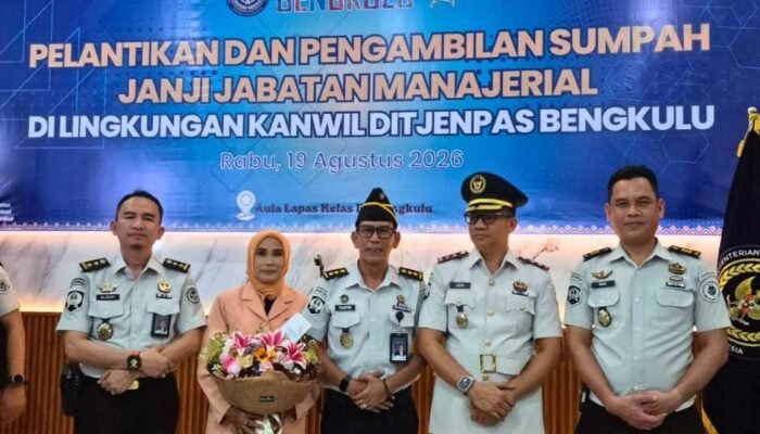 Lepas dengan Doa, Lanjutkan Pengabdian,Pejabat Lapas Narkotika Muara Beliti Resmi Emban Amanah sebagai Kepala Rutan di Bengkulu
